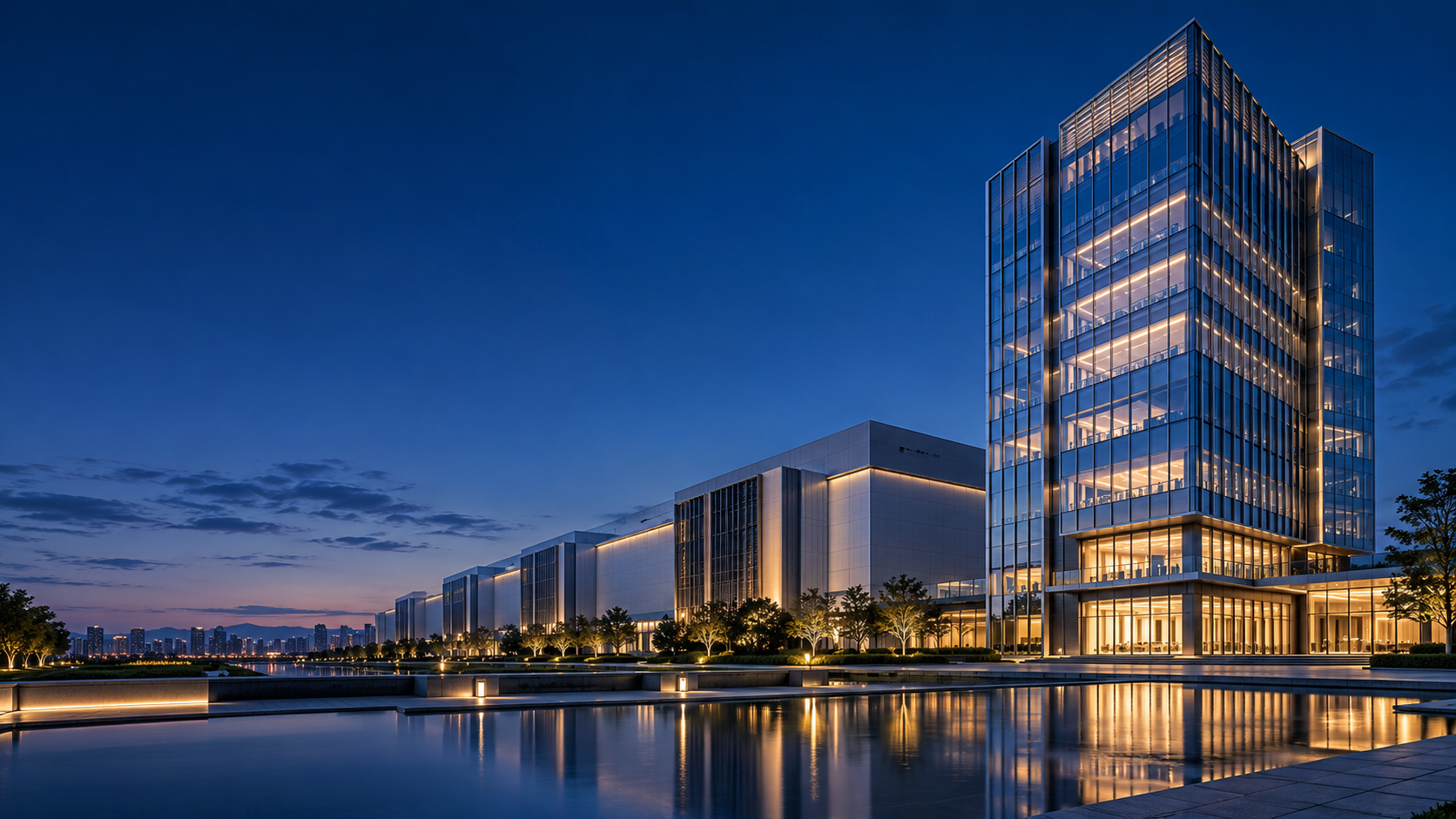 现代科技园区建筑概念图